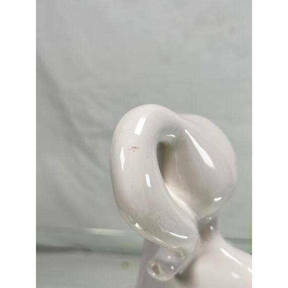 Vintage Ceramic Trinket Dish - Nude Mermaid Holding a Shell - White - 1977 - Picture 11 of 11